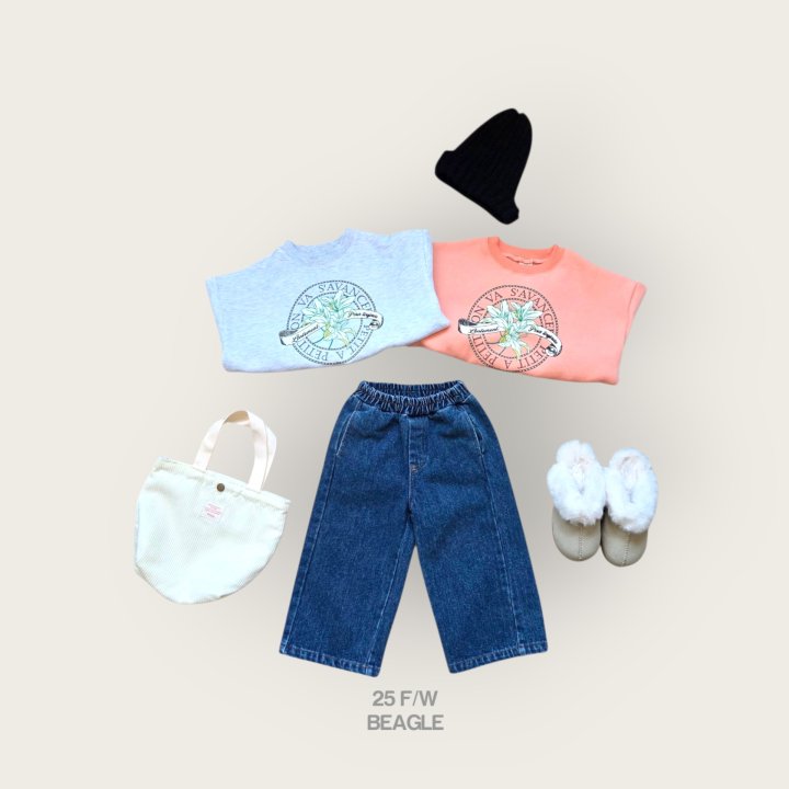 Beagle - Korean Children Fashion - #minifashionista - Flower Crop Sweatshirt - 7