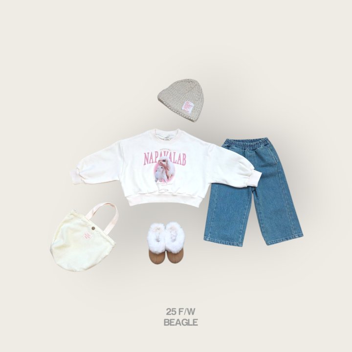 Beagle - Korean Children Fashion - #prettylittlegirls - Rabbit Crop Sweatshirt - 9
