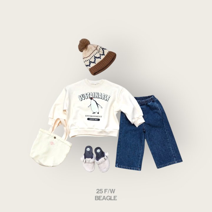 Beagle - Korean Children Fashion - #prettylittlegirls - Penguin Print Sweatshirt - 7