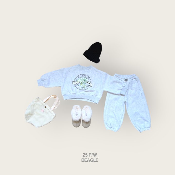 Beagle - Korean Children Fashion - #stylishchildhood - Flower Crop Sweatshirt - 11
