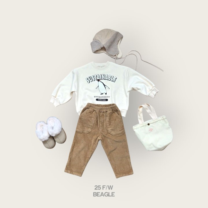 Beagle - Korean Children Fashion - #stylishchildhood - Penguin Print Sweatshirt - 10