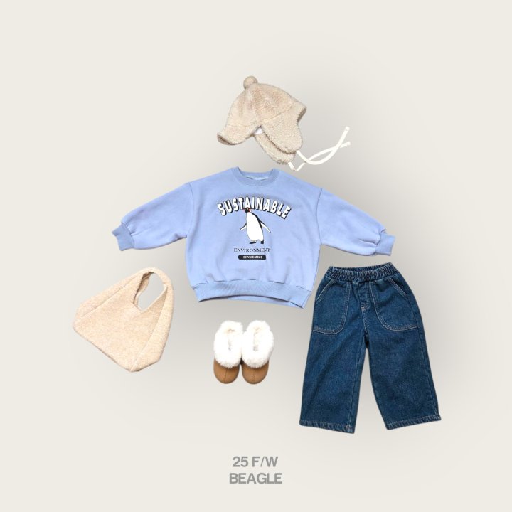 Beagle - Korean Children Fashion - #todddlerfashion - Penguin Print Sweatshirt - 8
