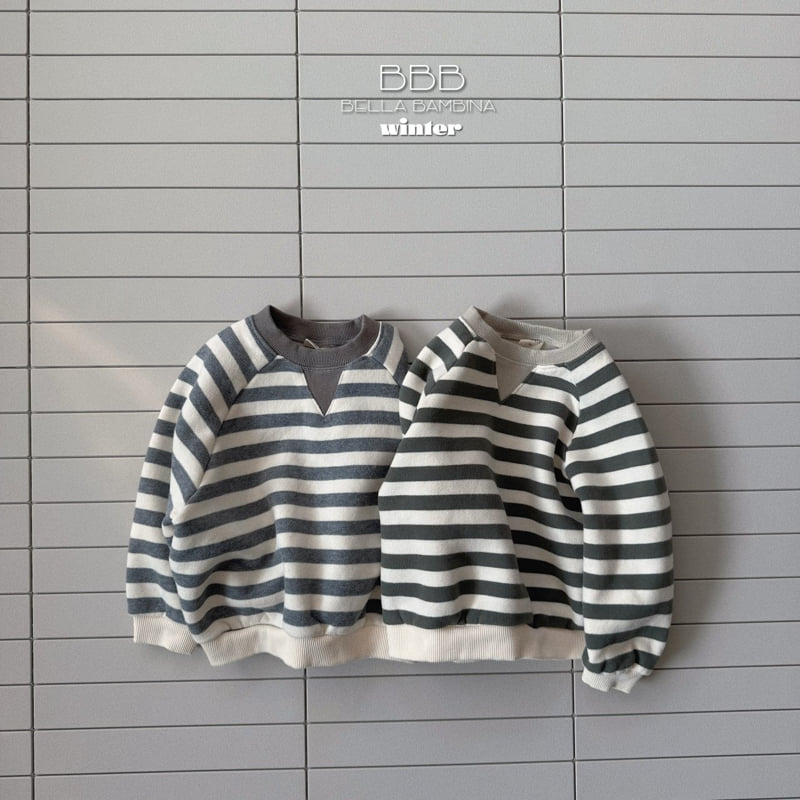 Bella Bambina - Korean Baby Fashion - #babyboutique - Stripe Triangle Sweatshir