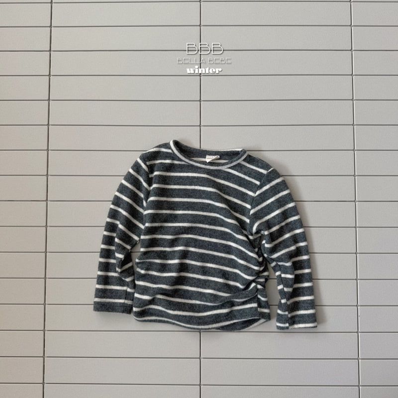 Bella Bambina - Korean Baby Fashion - #babyboutiqueclothing - Bebe Stripe Jolly Tee