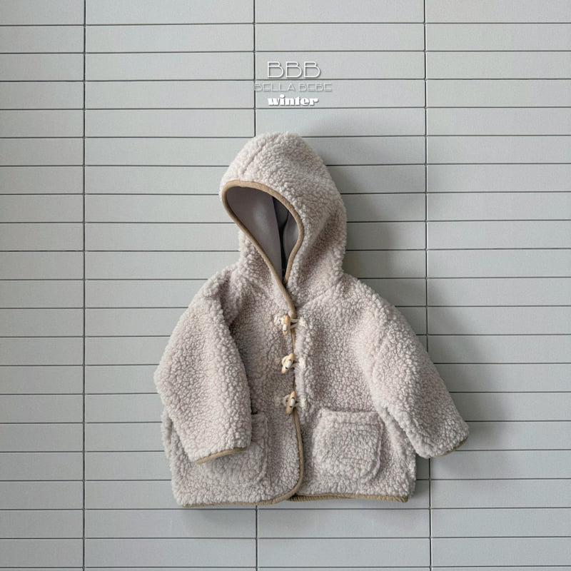 Bella Bambina - Korean Baby Fashion - #babyclothing - Bebe Fleece Hood Jacket - 7