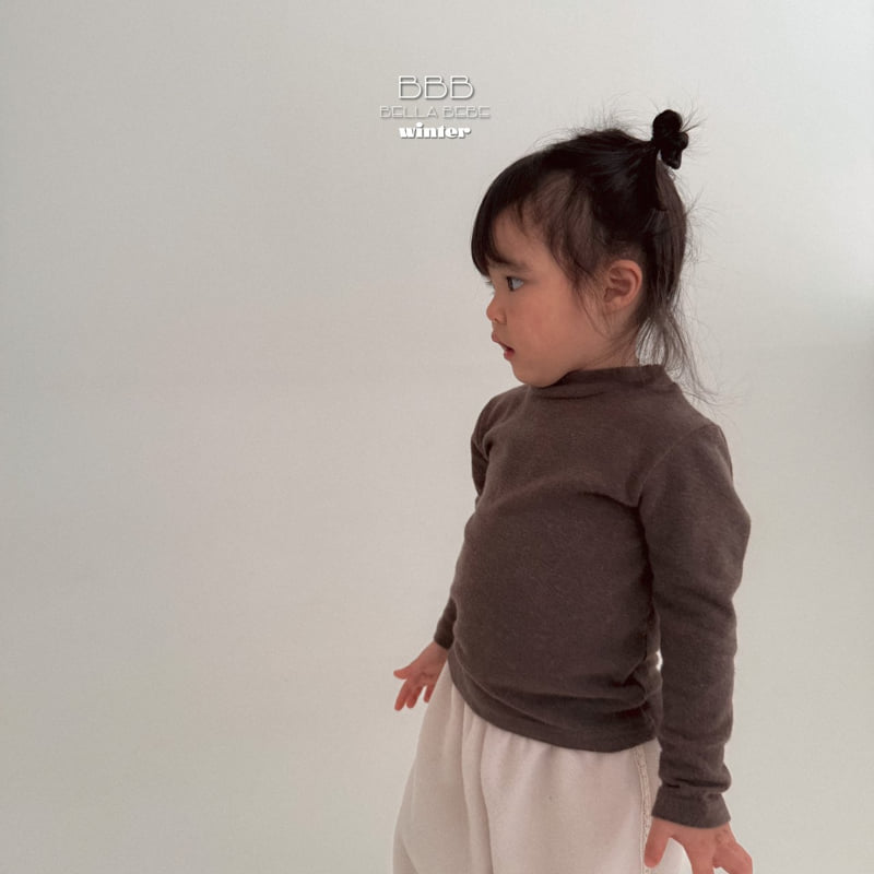 Bella Bambina - Korean Baby Fashion - #babyclothing - Bebe Plain Half Turtleneck Tee - 12
