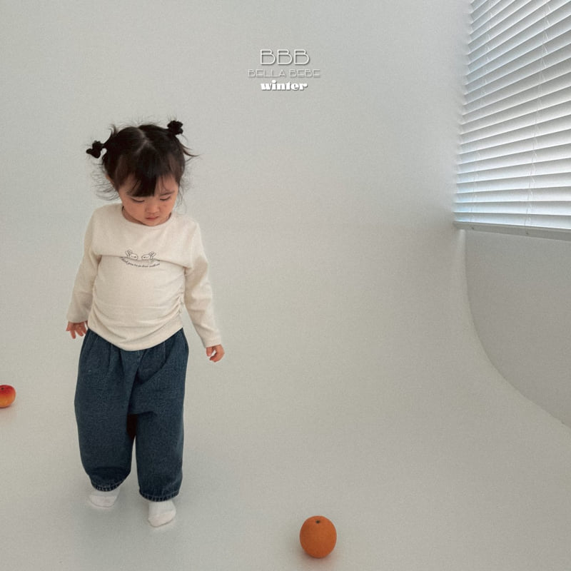 Bella Bambina - Korean Baby Fashion - #babyclothing - Bebe Denim Finger Pants - 8