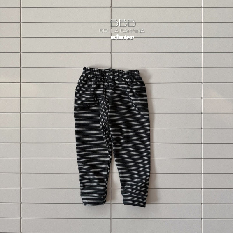 Bella Bambina - Korean Baby Fashion - #babyclothing - Bird Stripe Pants - 7