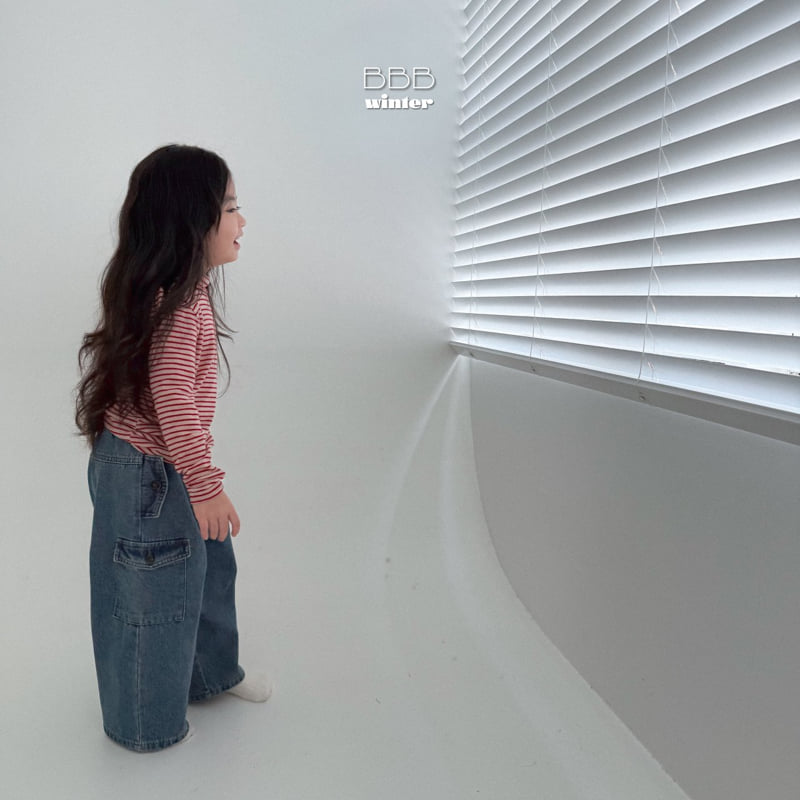 Bella Bambina - Korean Baby Fashion - #babyfashion - Tan Cargo Denim Pants - 8