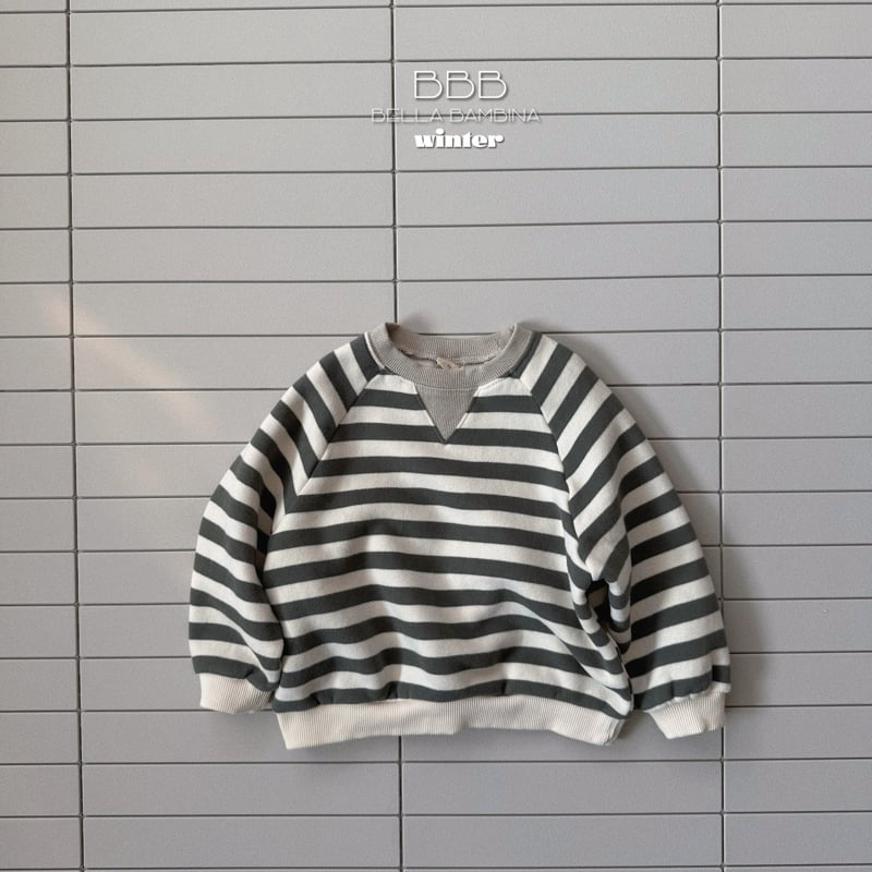 Bella Bambina - Korean Baby Fashion - #babyclothing - Stripe Triangle Sweatshir - 4
