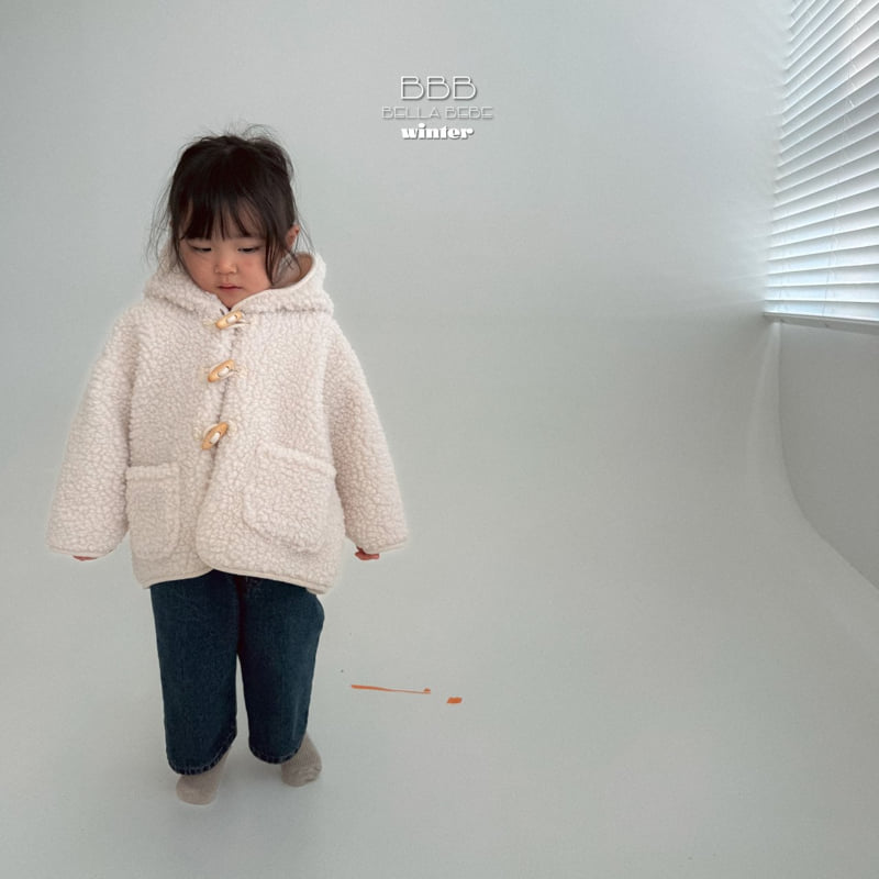 Bella Bambina - Korean Baby Fashion - #babyfever - Bebe Fleece Hood Jacket - 9