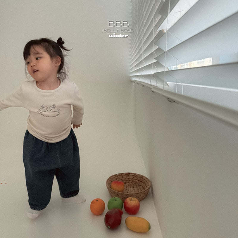 Bella Bambina - Korean Baby Fashion - #babyfever - Bebe Denim Finger Pants - 10
