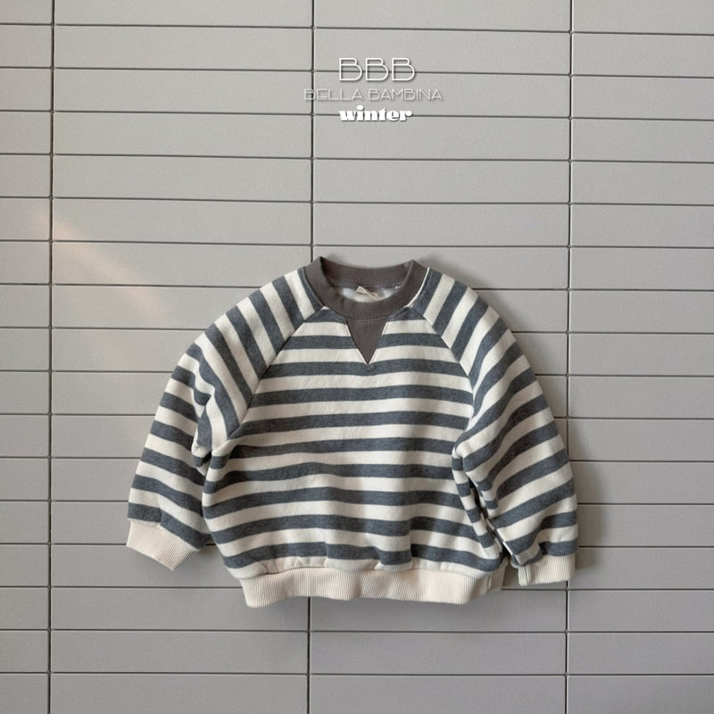 Bella Bambina - Korean Baby Fashion - #babyfever - Stripe Triangle Sweatshir - 5