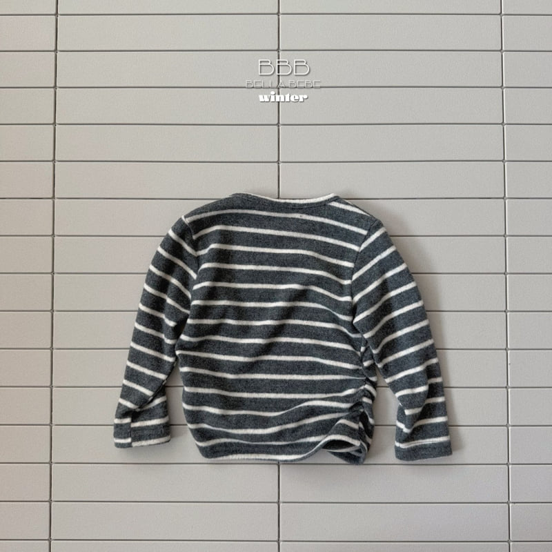 Bella Bambina - Korean Baby Fashion - #babygirlfashion - Bebe Stripe Jolly Tee - 5