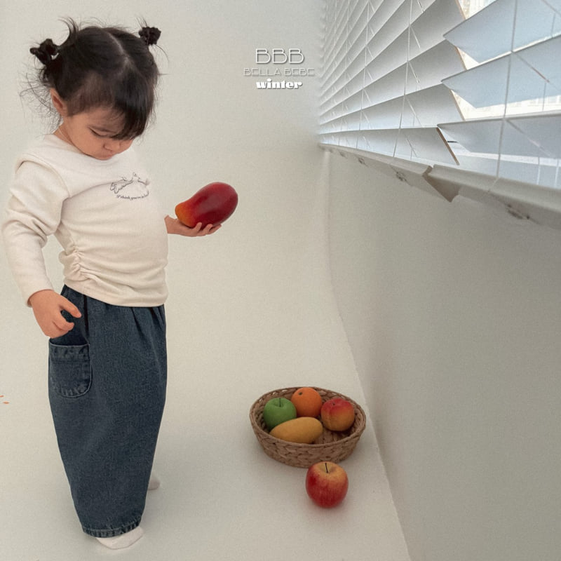 Bella Bambina - Korean Baby Fashion - #babygirlfashion - Bebe Denim Finger Pants - 11