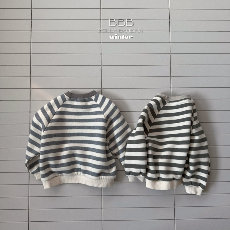 Bella Bambina - Korean Baby Fashion - #babygirlfashion - Stripe Triangle Sweatshir - 6
