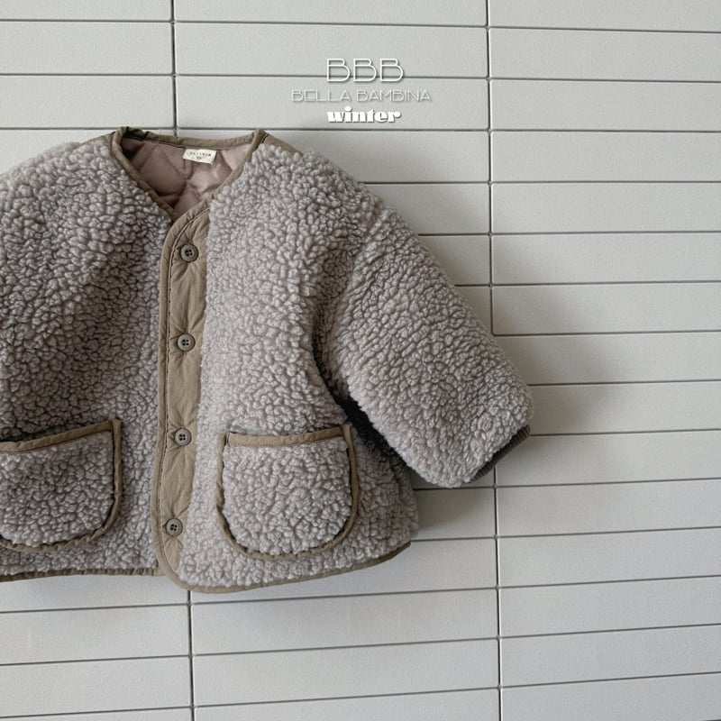 Bella Bambina - Korean Baby Fashion - #babyfever - Plain Fleece Jacket - 4