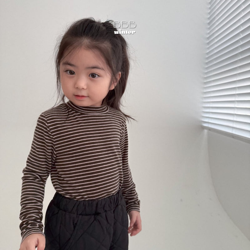 Bella Bambina - Korean Baby Fashion - #babylifestyle - Stripe Half Turtleneck Tee - 12