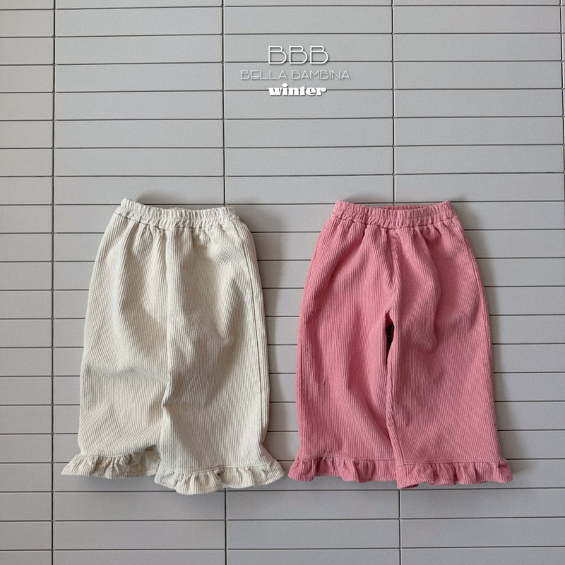 Bella Bambina - Korean Baby Fashion - #babyoninstagram - Corduroy Frill Pants