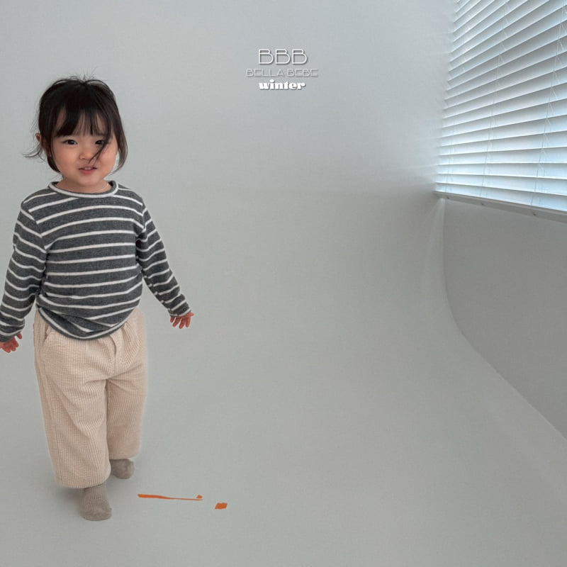 Bella Bambina - Korean Baby Fashion - #babyootd - Bebe Stripe Jolly Tee - 8