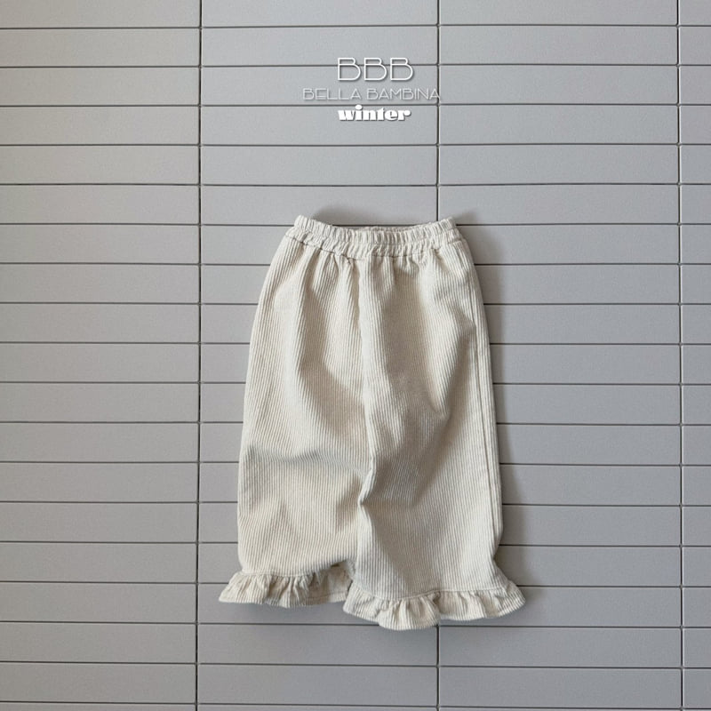 Bella Bambina - Korean Baby Fashion - #babyoutfit - Corduroy Frill Pants - 4