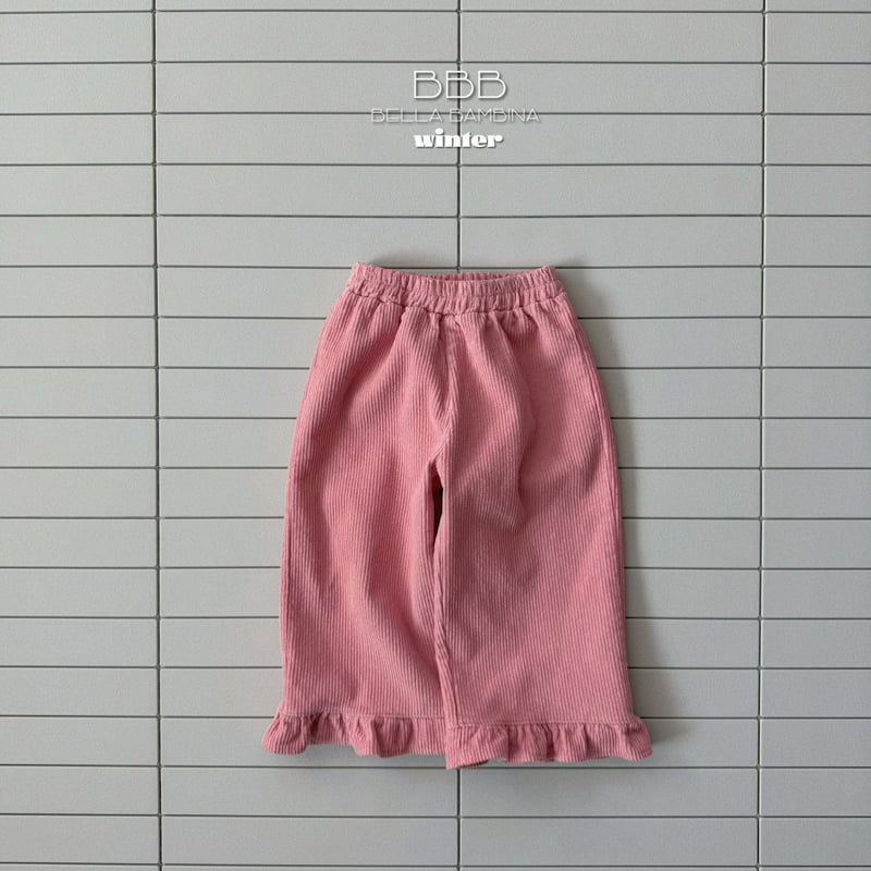 Bella Bambina - Korean Baby Fashion - #babywear - Corduroy Frill Pants - 5