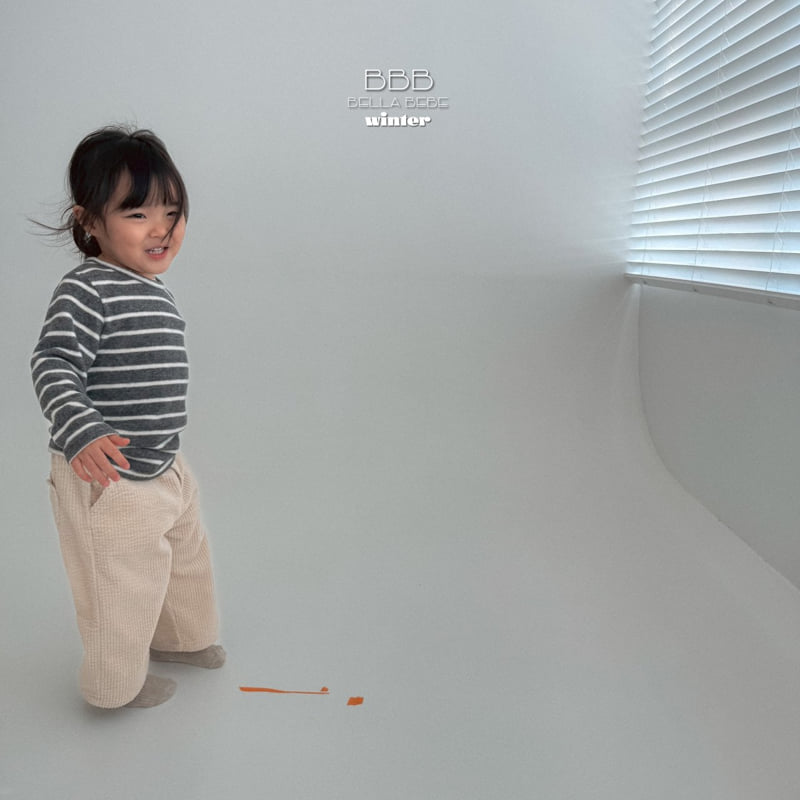 Bella Bambina - Korean Baby Fashion - #onlinebabyboutique - Bebe Stripe Jolly Tee - 12