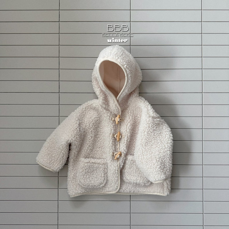 Bella Bambina - Korean Baby Fashion - #onlinebabyshop - Bebe Fleece Hood Jacket - 4