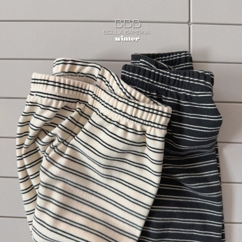 Bella Bambina - Korean Baby Fashion - #onlinebabyshop - Bird Stripe Pants - 4