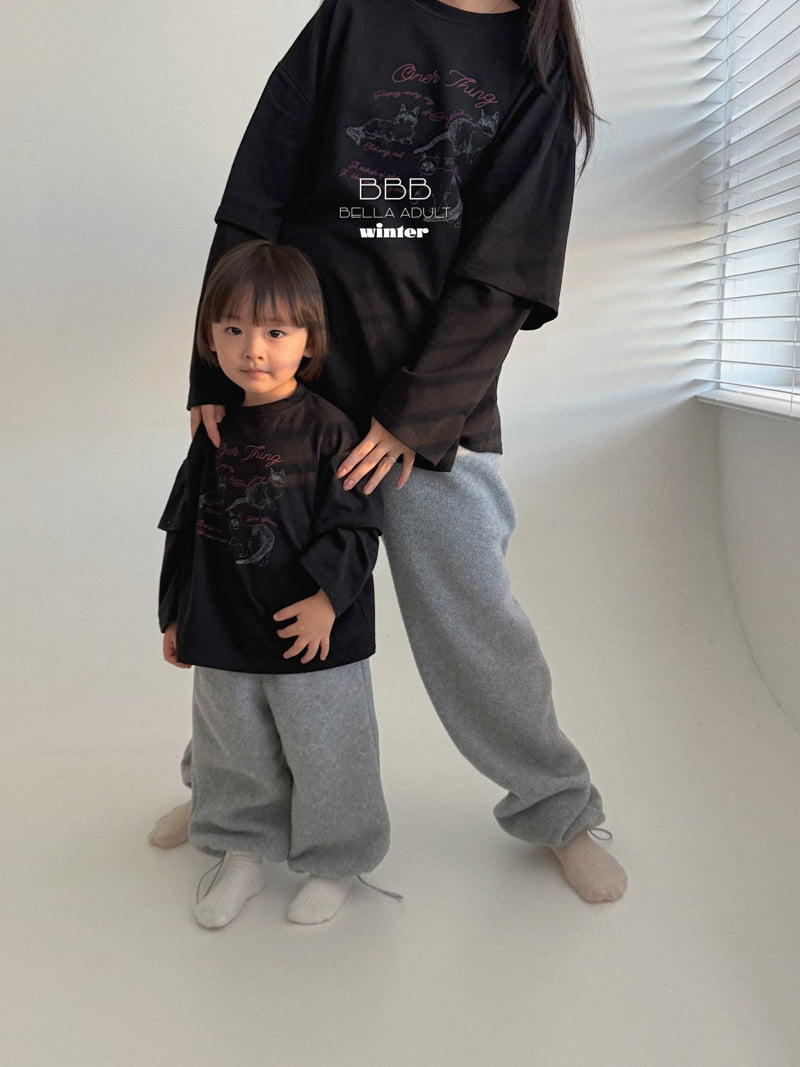 Bella Bambina - Korean Women Fashion - #momslook - Adult Cat Layered Tee - 12