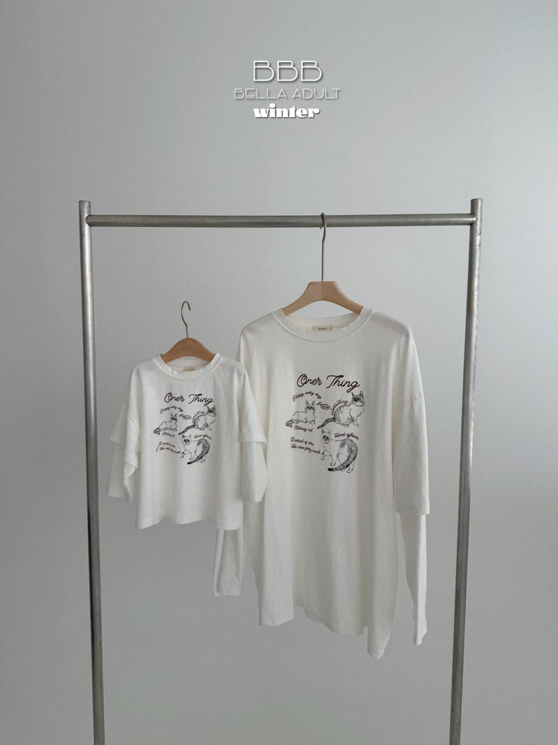 Bella Bambina - Korean Women Fashion - #womensfashion - Adult Cat Layered Tee - 4