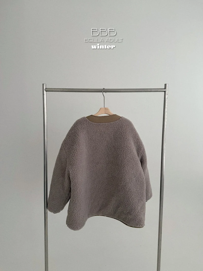 Bella Bambina - Korean Women Fashion - #momslook - Adult Plain Fleece Jacket - 3