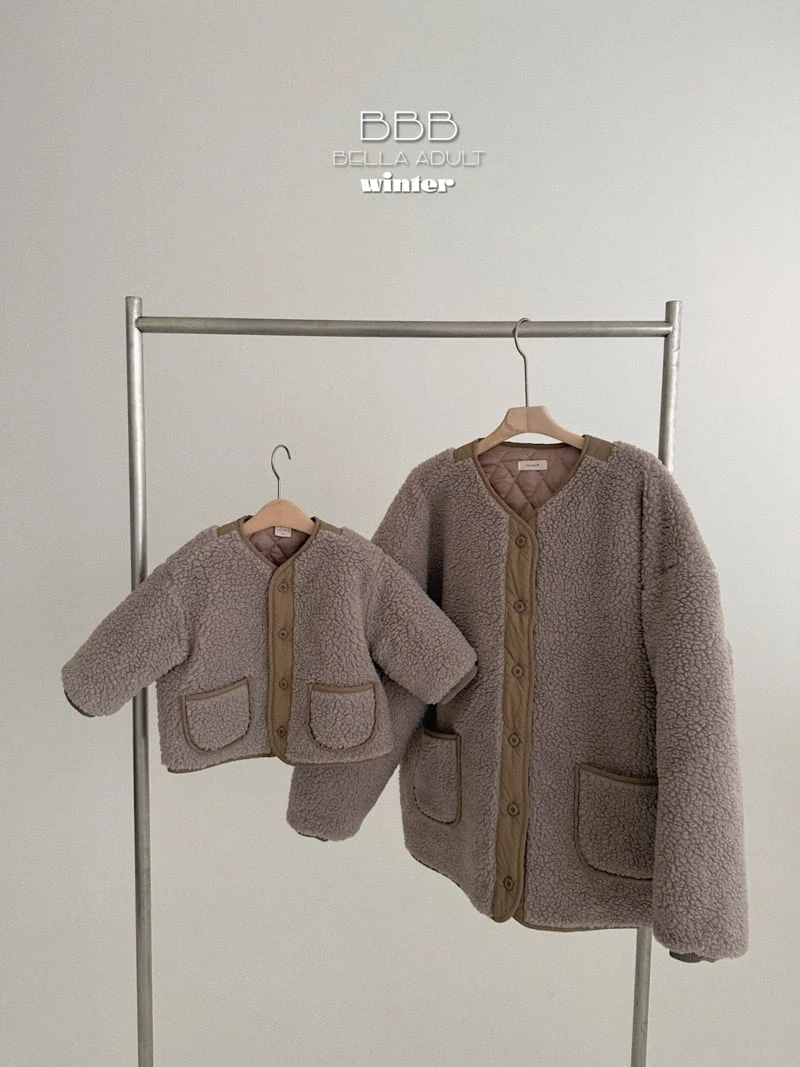 Bella Bambina - Korean Women Fashion - #momslook - Adult Plain Fleece Jacket - 5
