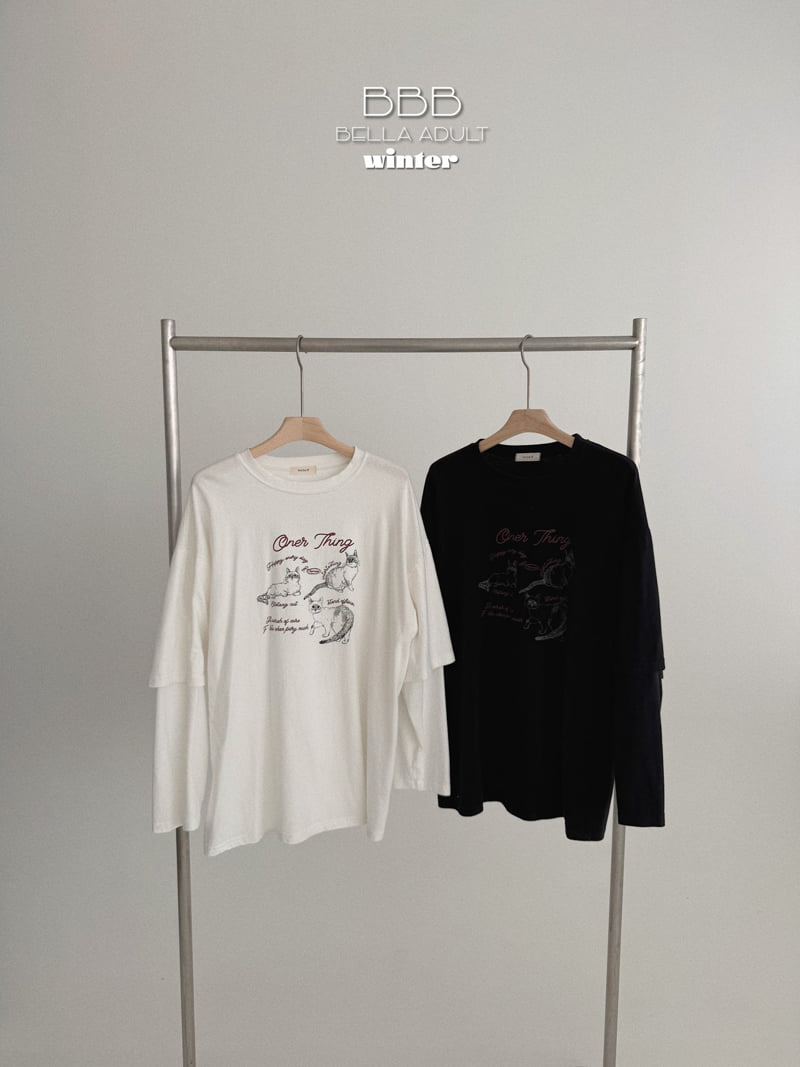 Bella Bambina - Korean Women Fashion - #thelittlethings - Adult Cat Layered Tee