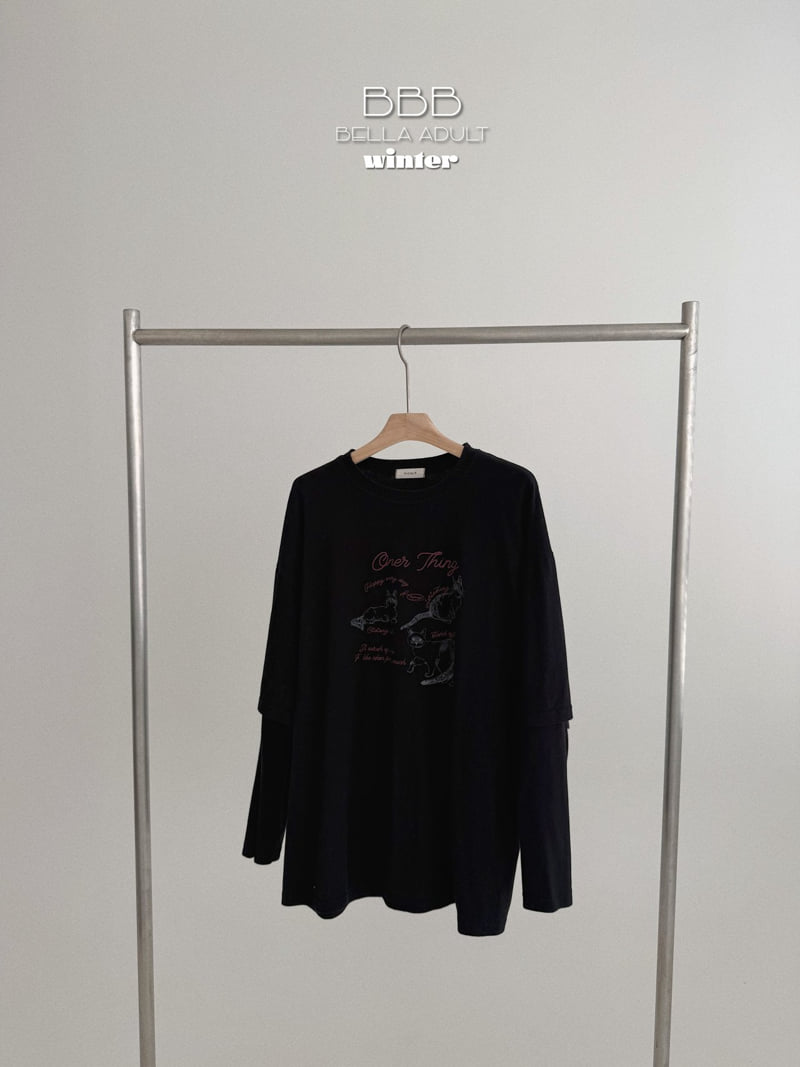 Bella Bambina - Korean Women Fashion - #womensfashion - Adult Cat Layered Tee - 5