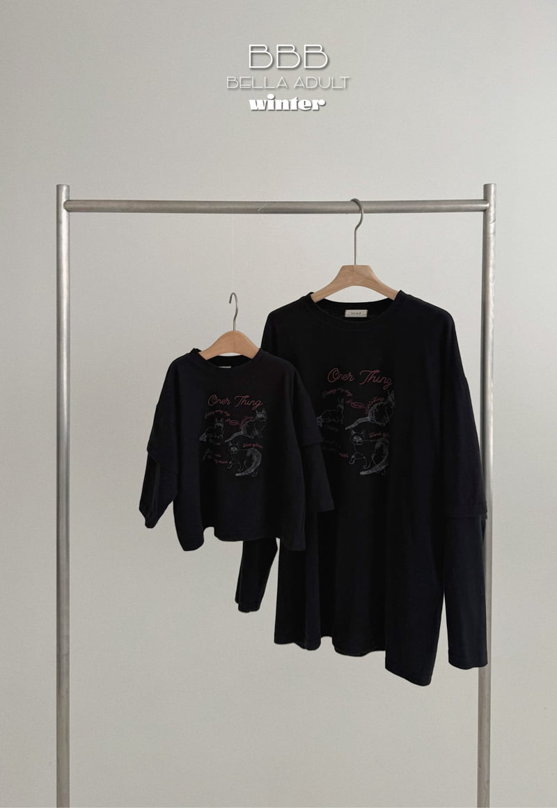 Bella Bambina - Korean Women Fashion - #womensfashion - Adult Cat Layered Tee - 7