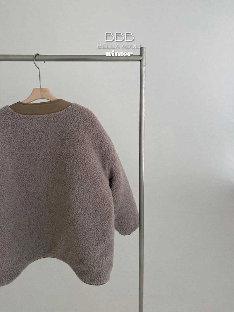 Bella Bambina - Korean Women Fashion - #momslook - Adult Plain Fleece Jacket - 4