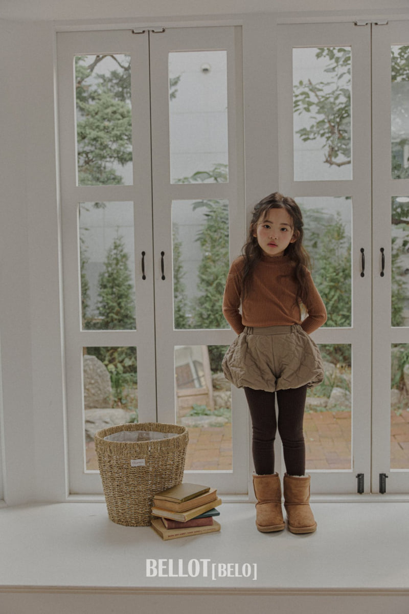 Bellot - Korean Children Fashion - #fashionkids - Bunny Fleece Turtleneck Tee