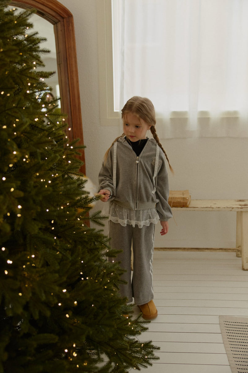 Berry Berry - Korean Children Fashion - #childofig - Berry Velour Pants - 5