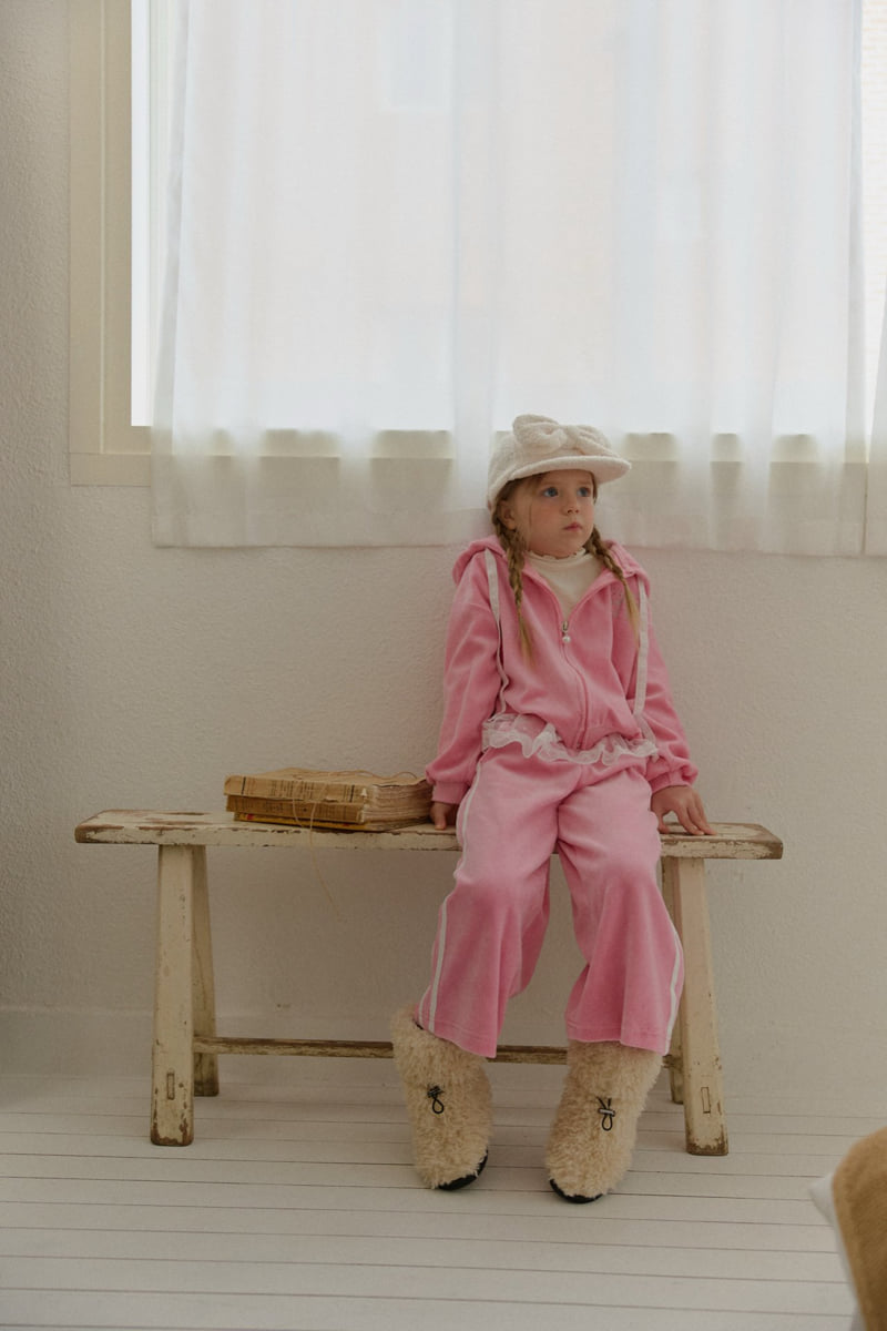 Berry Berry - Korean Children Fashion - #fashionkids - Berry Velour Pants - 10