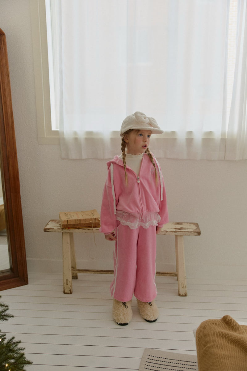 Berry Berry - Korean Children Fashion - #kidsshorts - Berry Velour Pants - 11