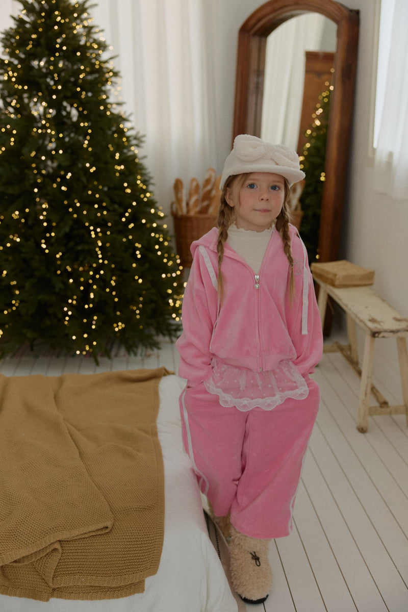 Berry Berry - Korean Children Fashion - #magicofchildhood - Berry Velour Hood Jacket