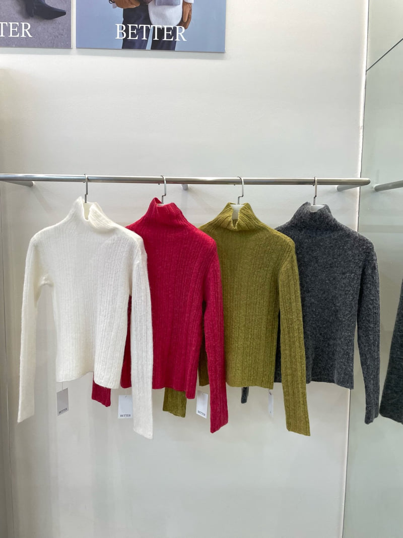 Better - Korean Women Fashion - #momslook - Unbalanced Ribbed Knit
