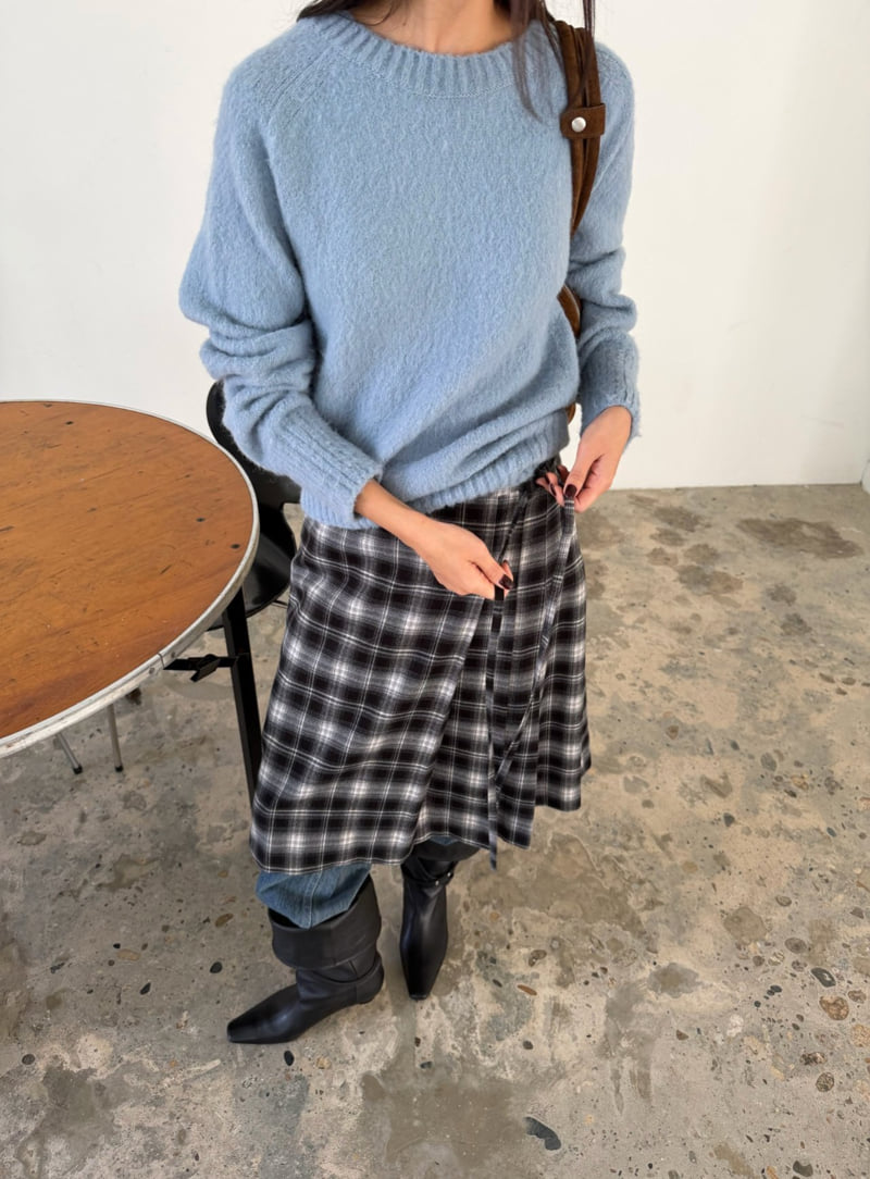 Better - Korean Women Fashion - #momslook - Stin Check Skirt - 6