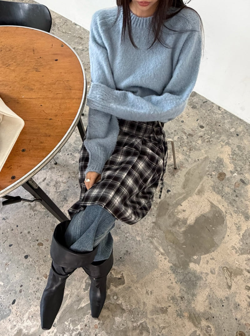 Better - Korean Women Fashion - #momslook - Stin Check Skirt - 8