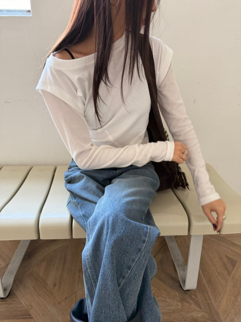 Better - Korean Women Fashion - #momslook - Back Denim Pants - 6
