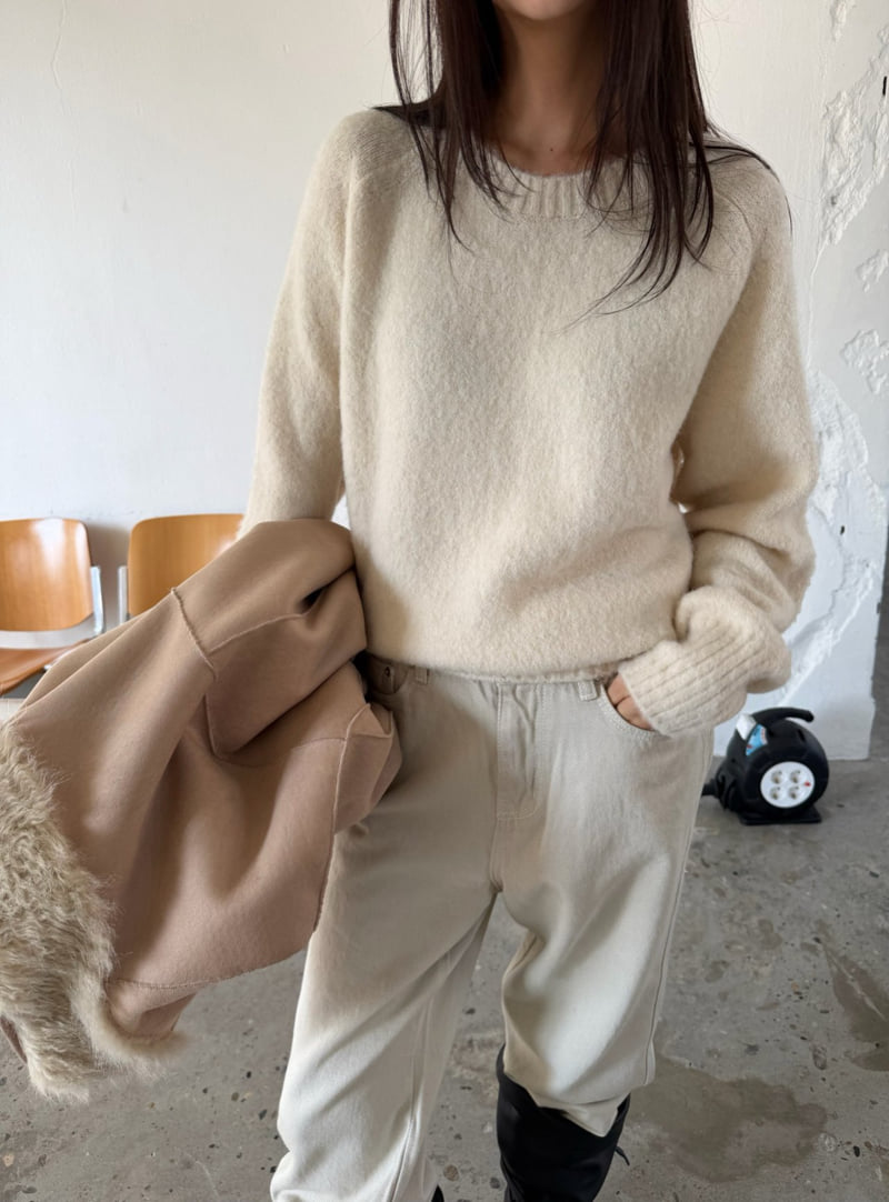 Better - Korean Women Fashion - #womensfashion - Wool Round Knit - 4