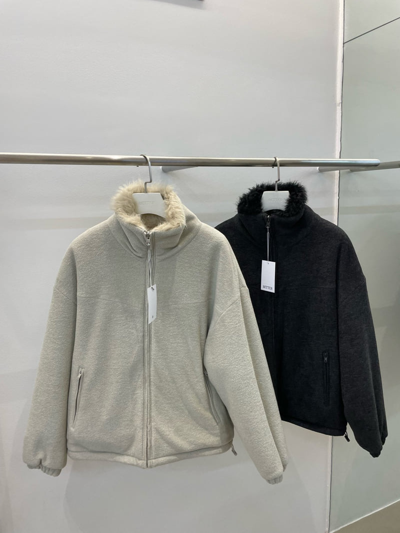 Better - Korean Women Fashion - #restrostyle - Log Fleece Jumper