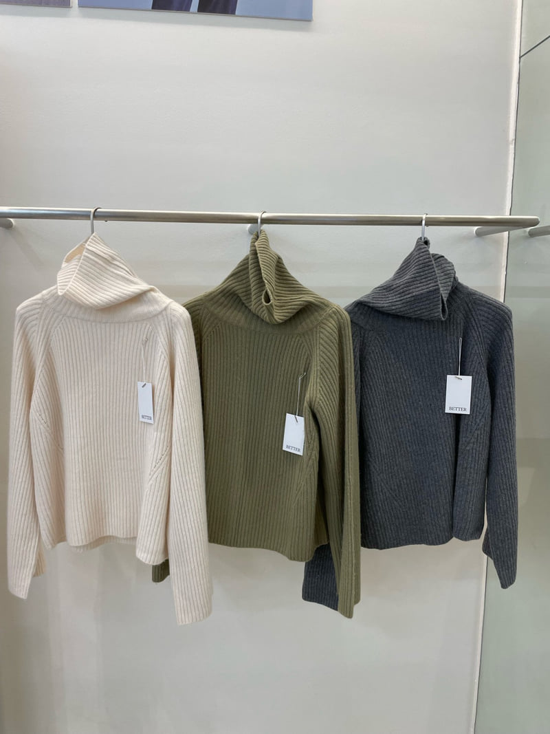 Better - Korean Women Fashion - #restrostyle - Ash Polar Knit - 4