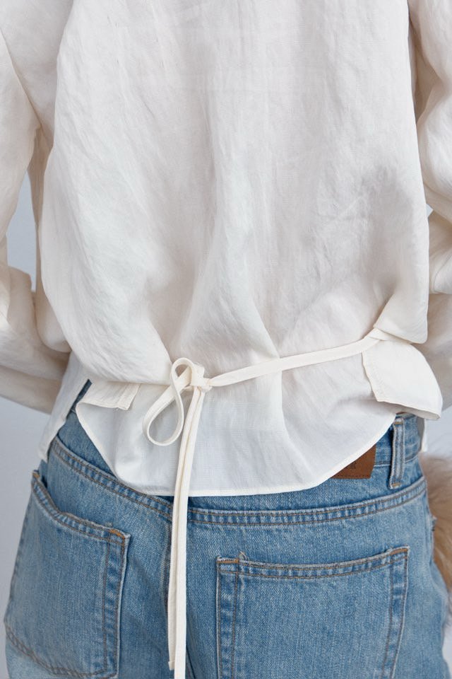 Better - Korean Women Fashion - #shopsmall - Ranch Tie Blouse - 6